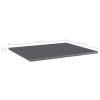 vidaXL Bookshelf Boards 4 pcs High Gloss Gray 23.6"x19.7"x0.6" Engineered Wood