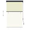 vidaXL Outdoor Roller Blind 39.4"x98.4" Cream