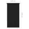 vidaXL Outdoor Roller Blind 47.2"x90.6" Black