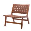 COOLMORE Solid Wood Frame Chair With White Wool Carpet. Modern Accent Chair Lounge Chair for Living Room