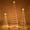 3/4/6FT Battery Lighted Spiral Christmas Trees/WARM