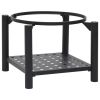 vidaXL Fire Pit with Poker 21.3"x21.3"x21.7" Steel