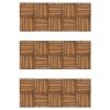 vidaXL Decking Tiles Vertical Pattern 11.8"x11.8" Acacia Set of 30