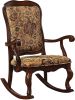 Sharan Rocking Chair in Fabric & Cherry