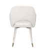 Applewood Accent Chair; Cream Velvet & Gold