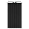 vidaXL Garden Log Storage Shed Galvanized Steel 129.9"x36.2"x60.2" Anthracite