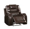 Braylon Recliner (Motion); Brown PU