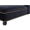 [New+Video] 58" Velvet Chaise Lounge; Button Tufted Right Arm Facing Lounge Chair with Nailhead Trim & Solid Wood Legs for Living Room or Office; Slee