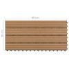 vidaXL Decking Tiles 6 pcs WPC 23.6"x11.8" 11.6 ftÂ¬â‰¤ Brown