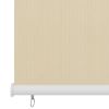 vidaXL Outdoor Roller Blind Cream 23.6"x55.1" HDPE