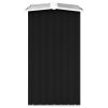 vidaXL Log Storage Shed Galvanized Steel 67.7"x35.8"x60.6" Anthracite