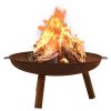 vidaXL Fire Pit 35.8"x32.1"x15.7" Steel