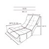 Single sofa reclining chair Japanese chair lazy sofa tatami balcony reclining chair leisure sofa adjustable chair