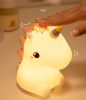 Cute Silicone LED Night Light Unicorn Deer For Kids USB Rechargeable Animal Dinosaur Bedroom Decor Touch Night Lamp For Gifts