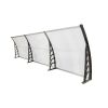 DIY 120"x 40" Window Awning Front Door Canopy Cover Yard Garden Outdoor RT