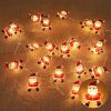 2M 20LED Santa Claus Snowflake LED Light String Christmas Decoration For Home Xmas Tree Ornament 2022 Navidad Kids Gift New Year