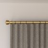 Lordear Curtain Rods for Windows 28 to 132 Inch Gold Curtain Rod 1 Inch Stainless Steel Rods with Adjustable Brackets