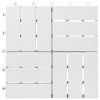 vidaXL Decking Tiles 30 pcs White 11.8"x11.8" Solid Wood Acacia