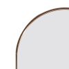 Full Length Wall Mirror - 65' x 22' Arched Free Standing Body Mirror ;  Metal Framed Large Floor Mirror for Bedroom;  Modern Stand Up / Leaning Mirror