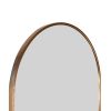 Full Length Wall Mirror - 65' x 22' Arched Free Standing Body Mirror ;  Metal Framed Large Floor Mirror for Bedroom;  Modern Stand Up / Leaning Mirror