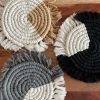 MacramâˆšÂ© Drink Coasters;  (7inch)