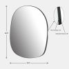 Asymmetrical Accent Wall Mounted Mirror Decorative Living Room Bedroom Entryway;  2 Sizes