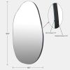 Asymmetrical Accent Wall Mounted Mirror Decorative Living Room Bedroom Entryway;  2 Sizes