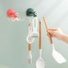 Kitchen wall-mounted octopus hook kitchenware rag storage rack bathroom bath ball storage hook